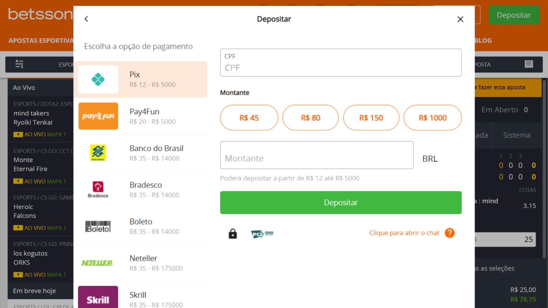 Betsson Depósito: ¡Agregá fondos rápido y seguro en Argentina!